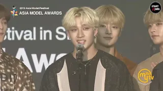 [ENG SUB] 190609 Stray Kids Won "The Rookie Award" @ 2019 Asia Model Awards