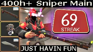 The Cozy 'Camper'🔸400+ Hours Sniper Main Experience (TF2 Gameplay)