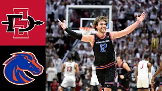 Boise State vs #21 San Diego State 2024 Basketball Highlights