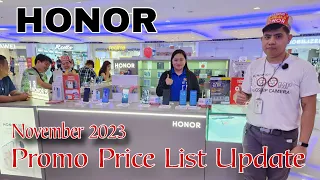 HONOR Promo Price List Update November 2023 / Honor 90 Series  / Honor Magic 5 Pro / Honor X9a