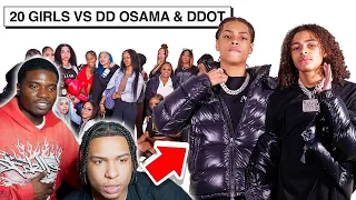 NOTI REACTS TO 20 WOMEN VS 2 RAPPERS: DD OSAMA & SUGARHILL DDOT