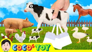 My farm animals are growingㅣanimals animation, farm animals name for kidsㅣCoCosToy