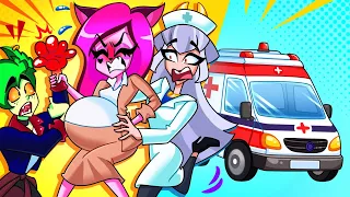 Crazy Baby Derivery || PINKY GIVES BIRTH || Animazing