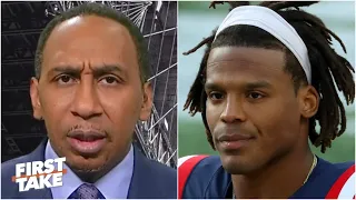 Stephen A. reacts to Cam Newton’s incident with a trash-talking camper | First Take