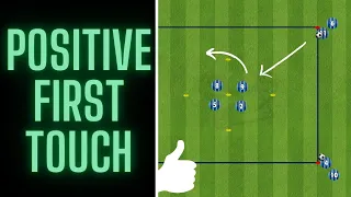Positive First Touch Drill | Passing Drills | Football/Soccer 2022