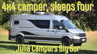 100k 4x4 camper sleeps 4. Julia Campers Big Sur
