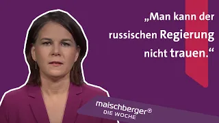 Angriffskrieg auf die Ukraine: Außenministerin Annalena Baerbock | maischberger. die woche