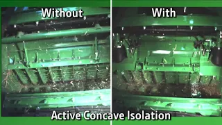 John Deere active Concave Isolation cut