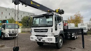 Обзор нового КМУ SK816 аналог Hiab 190T Южная Корея на базе Daewoo Novus 8CF 6x4 @specmoscow