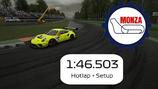 ACC Hotlap - Monza Porsche 991.2 GT3 R 1:46,5 + Setup