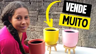 Making Cement Vases, Easy and Practical Extra Income