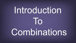 Introduction To Combinations / Permutations And Combinations / Maths Algebra