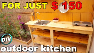 Amazing outdoor kitchen build for just $ 150 (S1 Ep53)