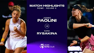 Jasmine Paolini vs. Elena Rybakina | 2023 Rome Round 2 | WTA Match Highlights