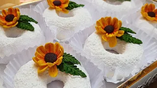 طريقة صنع ورود بعجينة السكر بطريقة سهلة 🌻🌼🇩🇿