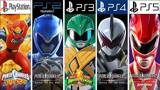 Power Rangers PlayStation Evolution PS1 - PS5 #gamehistory#evolutiongame #Power_Rangers