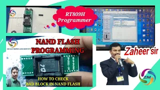 how to program nand flash using rt809h programmer | nand flash isp