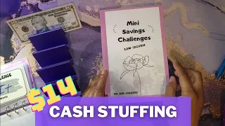 Cash Stuffing $14 on a Low Income Budget