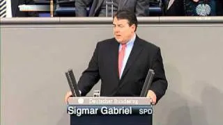 Sigmar Gabriels' Rede in der Mindestlohn-Debatte im Bundestag