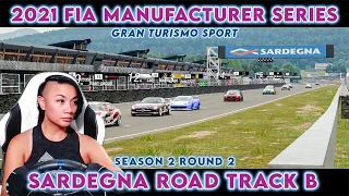 Gran Turismo Sport Online FIA Manufacturer Series Round 2 Season 2 Sardegna Road Track B Mercedes