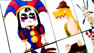 Drawing The Amazing Digital Circus - Ep 2 : Candy Carrier Chaos! | GummiGoo, Kinger, Pomni