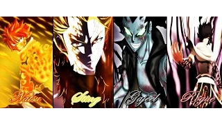 Fairy Tail [Natsu- Gajeel vs Sting-Rogue] Opening 14 full