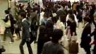 Shinjuku station during rush hour