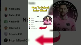 How To Select Inter Miami CF Club In Efootball Mobile 2023 #efootball #intermiami #club #how #shorts