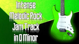 Intense Melodic Rock Jam Track in D Minor 🎸 Guitar Backing Track