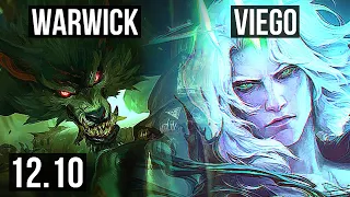 WARWICK vs VIEGO (JNG) | 10/1/4, 1.4M mastery, 500+ games, Dominating | KR Diamond | 12.10