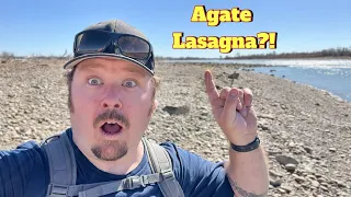 Goofing around Rockhounding on the Yellowstone River in Montana!