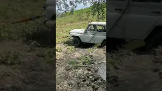 Uaz stuck in Mud #shorts #offroad #uaz469