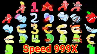Alphabet Lore Special Version-Evil-Sad-Fixed-Kungfu-Number-Punks...(Speed 999X) #alphabetlore