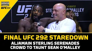 Aljamain Sterling Serenades Crowd To Taunt Sean O'Malley At Final Faceoff | UFC 292 | MMA Fighting