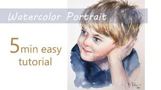 Watercolor Portrait Easy How To Tutorial