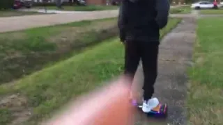 My sisters hoverboard