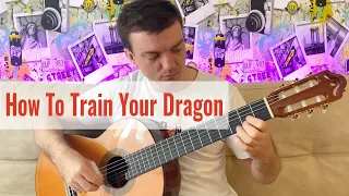 How To Train Your Dragon Theme on Classical guitar cover (TABS)