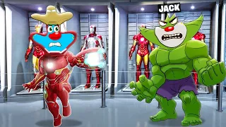 Roblox Oggy Become Powerful Super Hero With Jack | In Superhero Tycoon | Rock Indian Gamer |