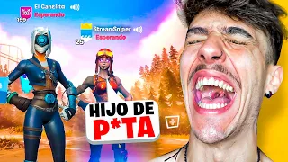 ME ENFRENTO A UN NIÑO STREAM SNIPER de FORTNITE *SE ENFADA*