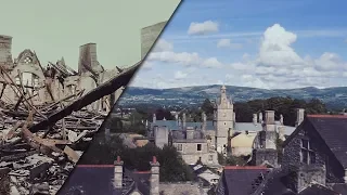 The fire damage at Denbigh + Climbing the Silos