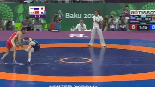 Stepan Maryanyan wins the Men's 59kg Final   Wrestling   Baku 2015 European Games