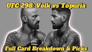 UFC 298 Full Card Picks for post-sweat crystal skin black men | Volkanovski vs Topuria