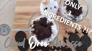 Cloud Oreo Mousse Recipe ONLY 3 INGREDIENTS ASMR MUKBANG | 구름오레오무스 | 雲オレオムース | TOS