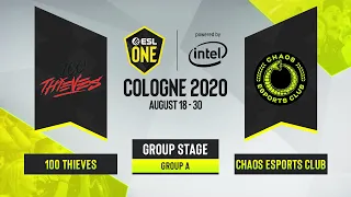 CS:GO - 100 Thieves vs. Chaos Esports Club [Nuke] Map 1 - ESL One Cologne 2020 - Group A - NA