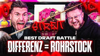 Beleidigte LEBERWURST im DIFFERENZ = ROHRSTOCK Battle ☠️😱 FUT DRAFT CHALLENGE FIFA 23 🔥