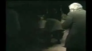 Muhammad Ali and Joe Frazier wrestle on tv  1974.