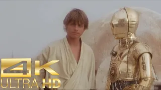 Luke Skywalker's First Appearance [4k UltraHD] - Star Wars: A New Hope
