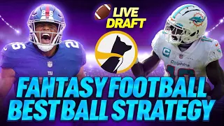 LIVE Underdog NFL Best Ball Drafts - Strategy, Player Targets, Correlation, QnA + Season Lookahead