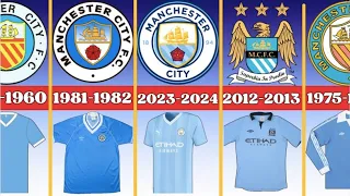 Manchester City FC evolution jersey (1900-2024) | History jersey football