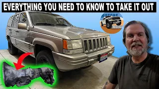 Jeep Grand Cherokee ZJ How To Remove Transmission - [Part 1 Removal]